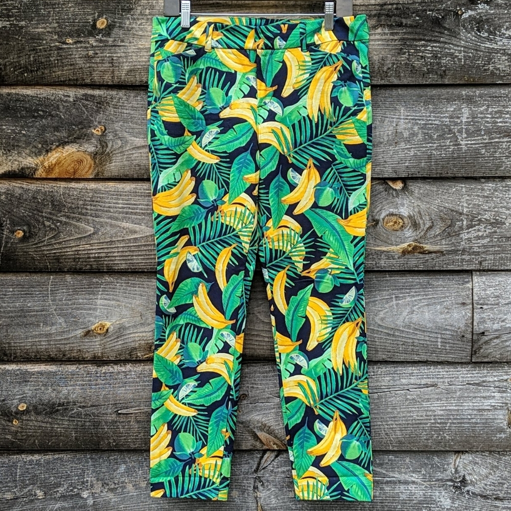NWOT Old Navy Pixie Pants Ankle Tropical Banana